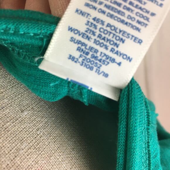 Arizona Jean Co Long Sleeve Top Emerald XL 18.5 - Picture 12 of 14